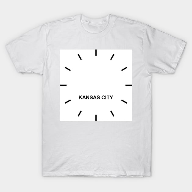 KANSAS CITY Time Zone Wall clock T-Shirt by ghjura